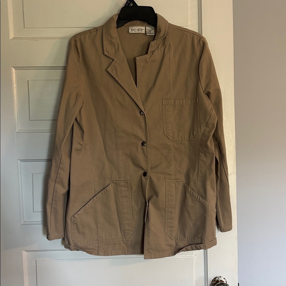 Kim Rogers Beige Cotton Light Weight Barn Jacket